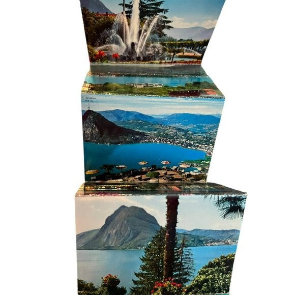 Vintage Lugano Zurich Mini Postcard Book - Picture 8 of 9